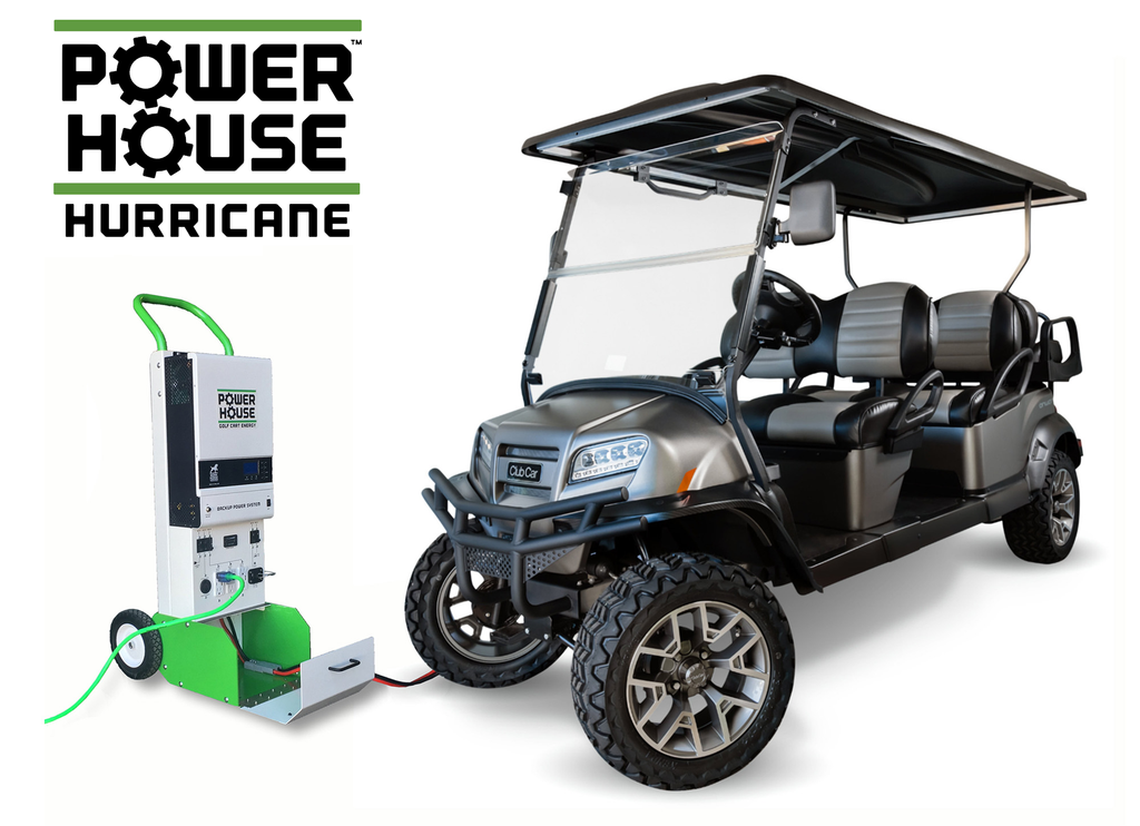 Hurricane Backup Power Station with Golf Car Battery